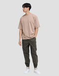 SUKO QUICK DRY KERAH BULAT LENGAN PENDEK KAOS OVERSIZE PRIA