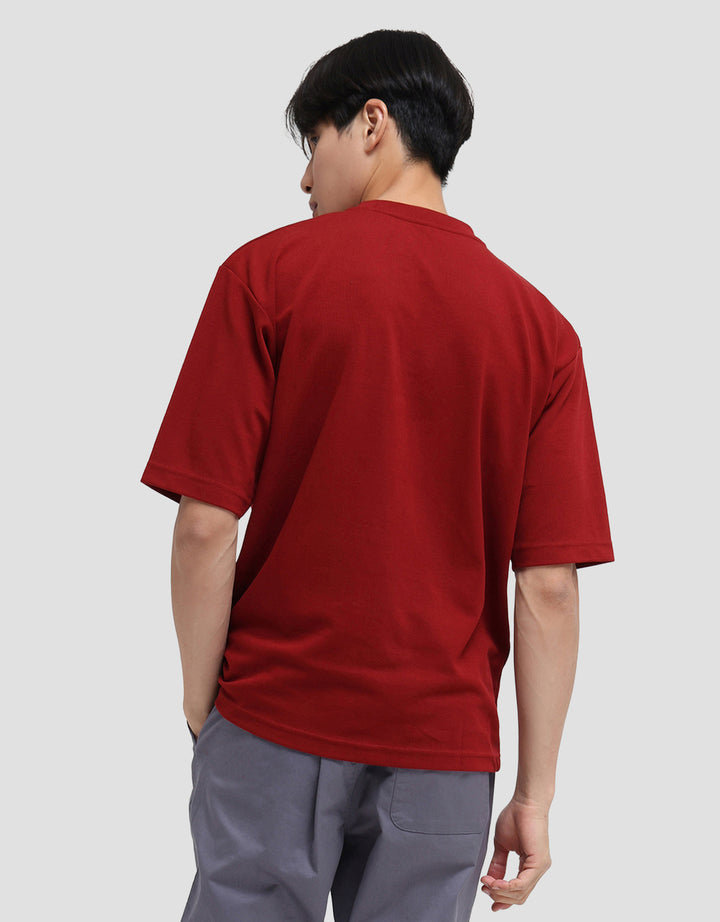 SUKO QUICK DRY KERAH BULAT LENGAN PENDEK KAOS OVERSIZE PRIA