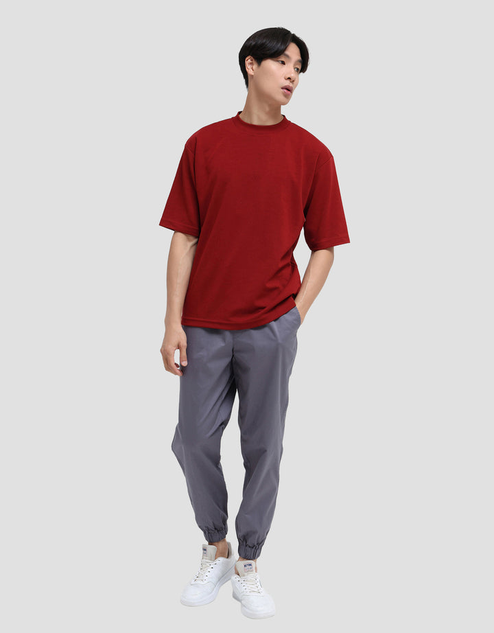 SUKO QUICK DRY KERAH BULAT LENGAN PENDEK KAOS OVERSIZE PRIA