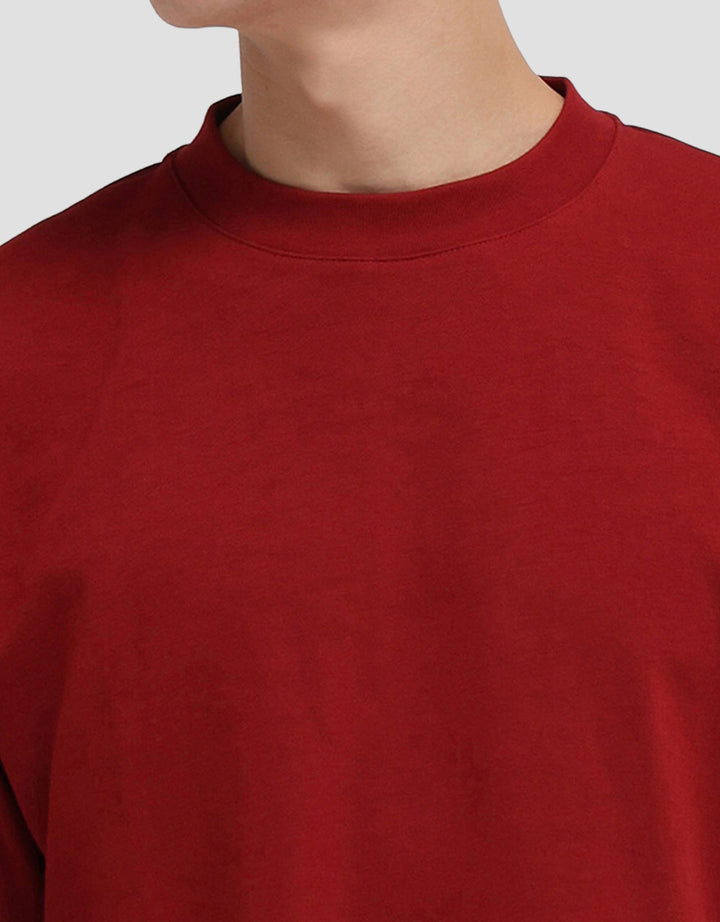 SUKO QUICK DRY KERAH BULAT LENGAN PENDEK KAOS OVERSIZE PRIA