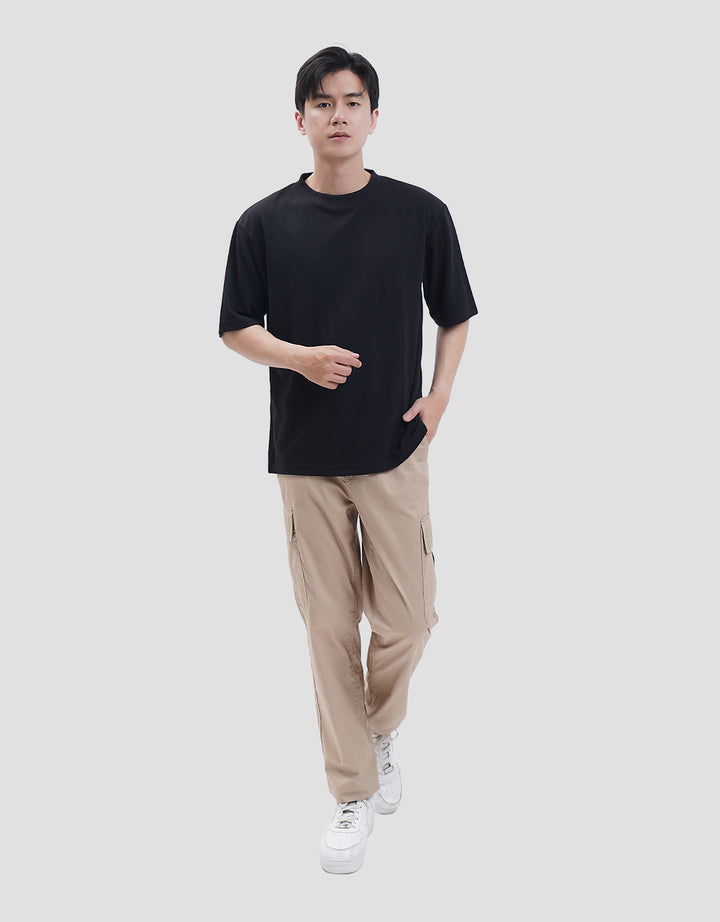 SUKO QUICK DRY KERAH BULAT LENGAN PENDEK KAOS OVERSIZE PRIA