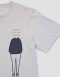 Suko Graphic Print Kerah Bulat Kaos Pria