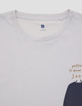 Suko Graphic Print Kerah Bulat Kaos Pria