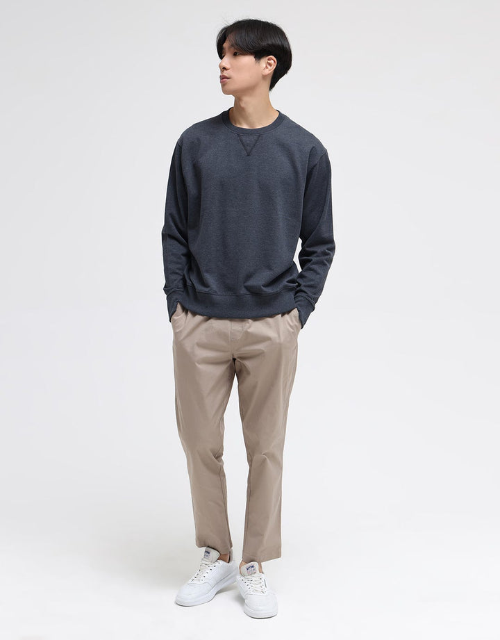 Suko Sweater Pullover Kerah Bulat Lengan Panjang