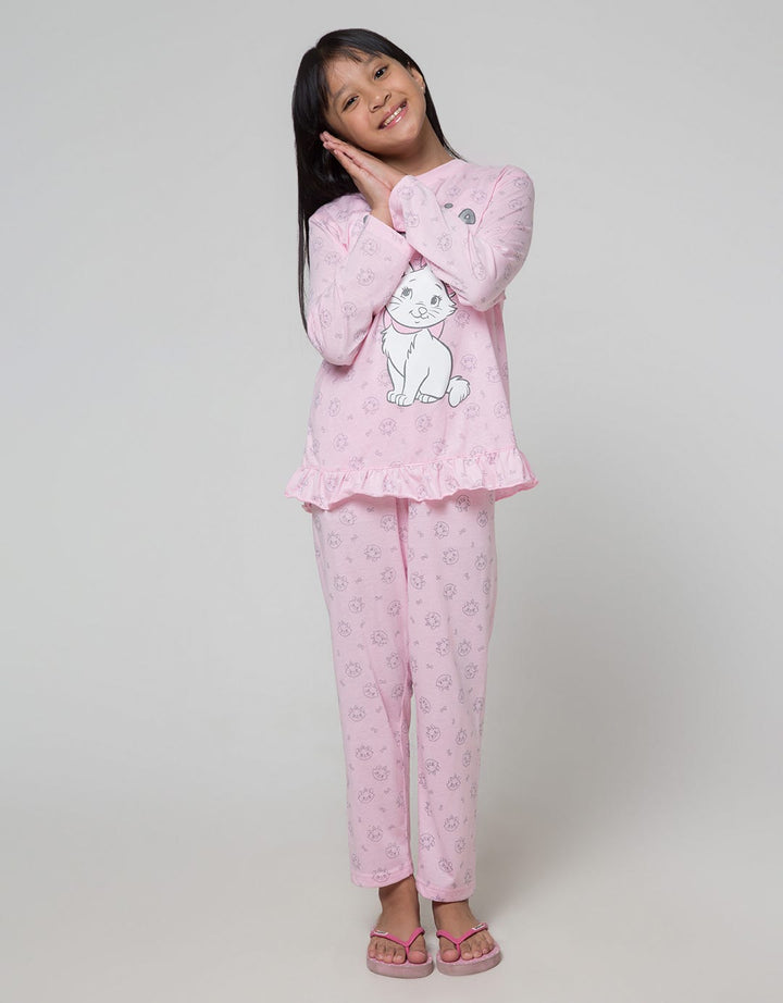 Disney Marie Setelan Anak Perempuan Print