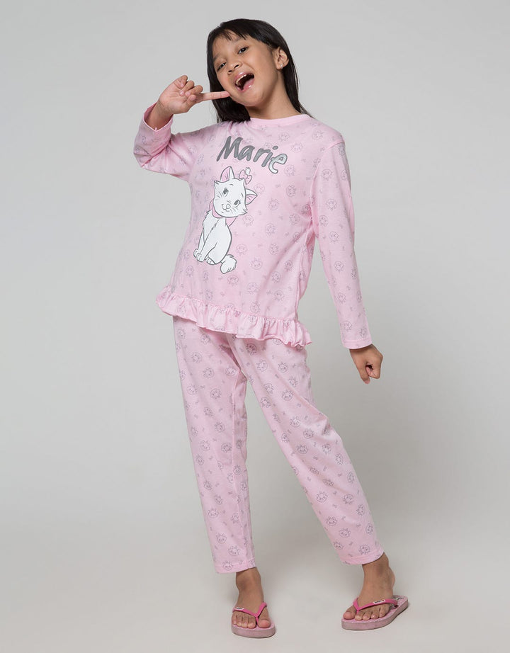 Disney Marie Setelan Anak Perempuan Print