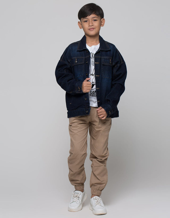 Nevada Denim Pocket Jaket Anak Laki-Laki