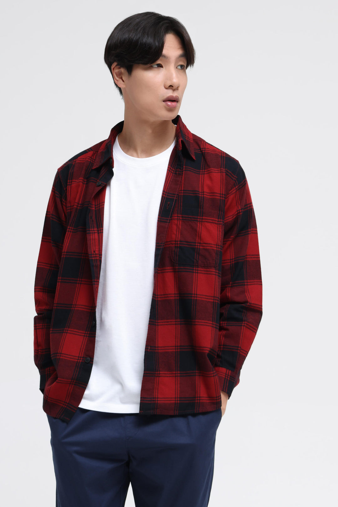 Suko Soft Brushed Flannel Shirt