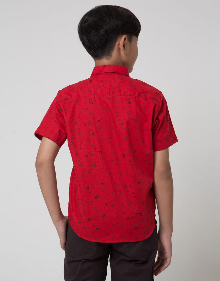 Crocodile Kids Short Sleeve Full Motif Shirt