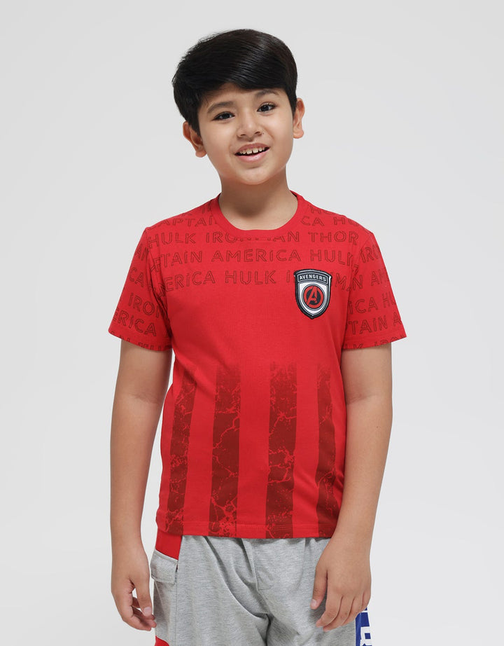 Marvel Logo Name AVG Kaos Anak Laki-laki