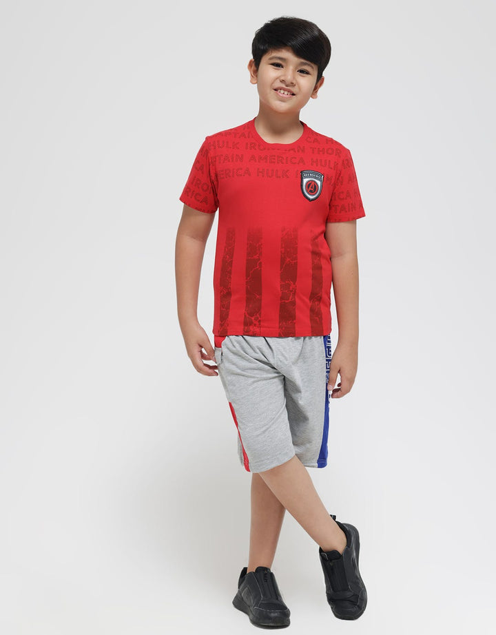 Marvel Logo Name AVG Kaos Anak Laki-laki
