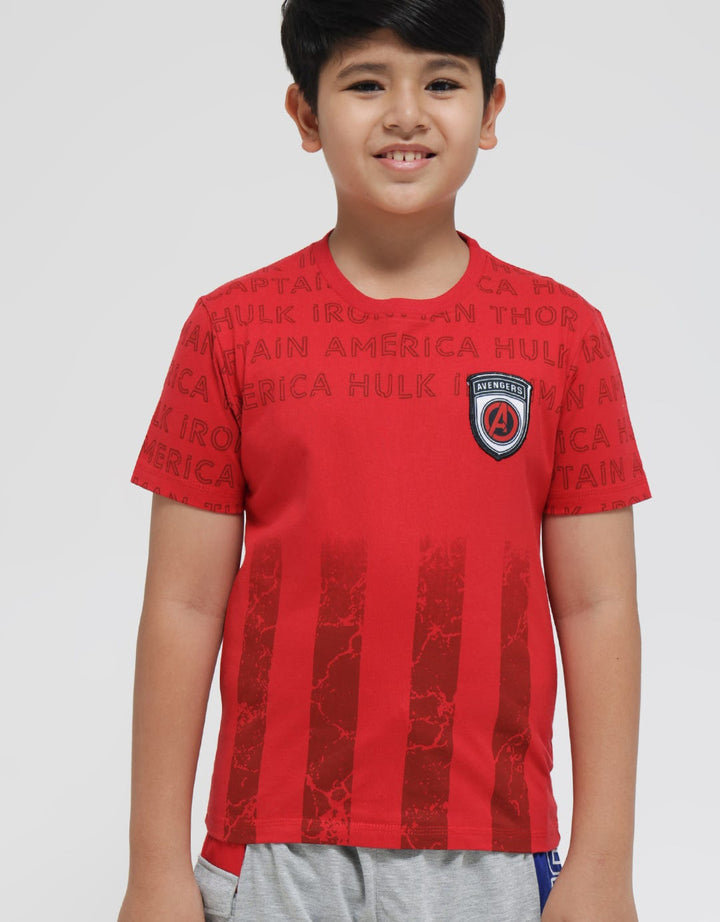 Marvel Logo Name AVG Kaos Anak Laki-laki