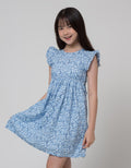 Sweet Miss Short Sleeve Midi Dress Bunga Pinggang