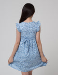 Sweet Miss Short Sleeve Midi Dress Bunga Pinggang