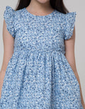 Sweet Miss Short Sleeve Midi Dress Bunga Pinggang