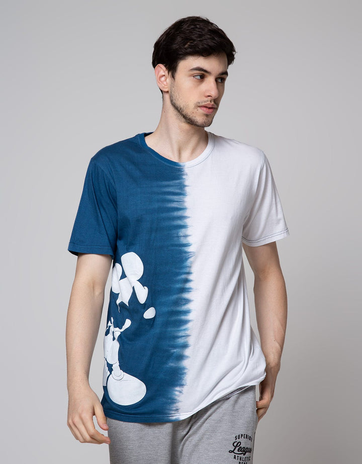Disney Short Sleeve T-Shirt Tie Dye Stand Silhouette