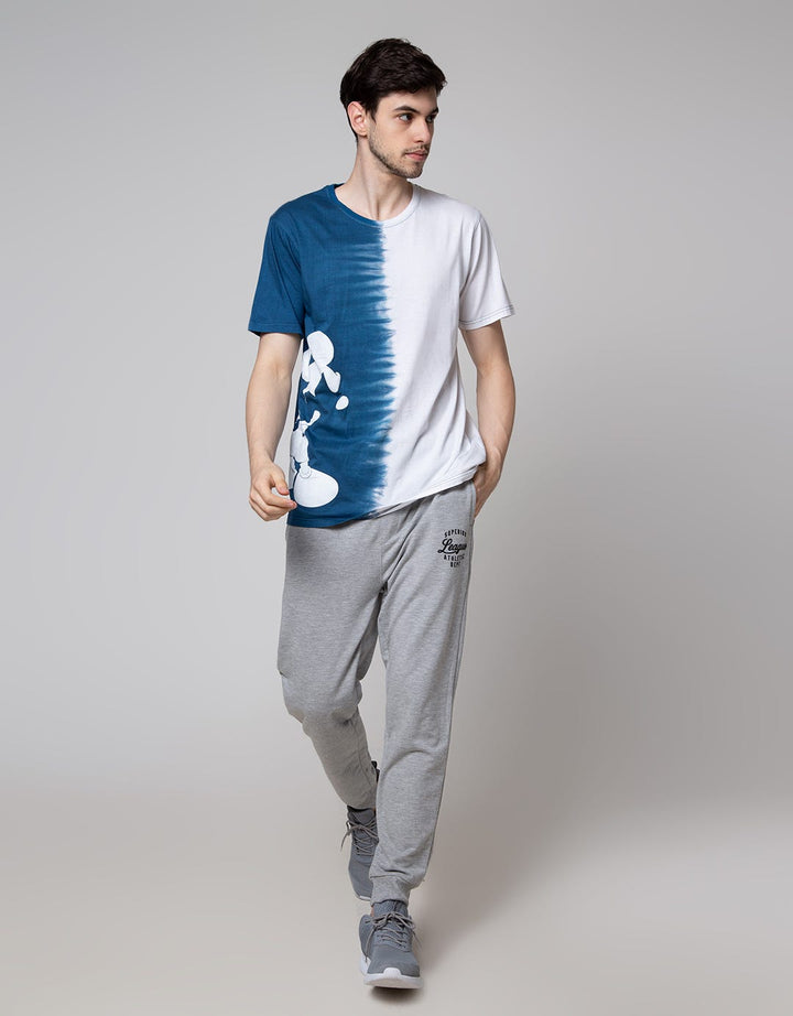 Disney Short Sleeve T-Shirt Tie Dye Stand Silhouette