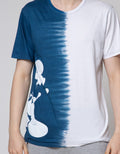 Disney Short Sleeve T-Shirt Tie Dye Stand Silhouette