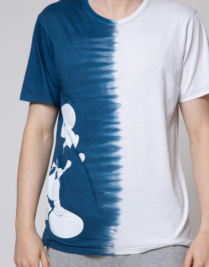 Disney Short Sleeve T-Shirt Tie Dye Stand Silhouette