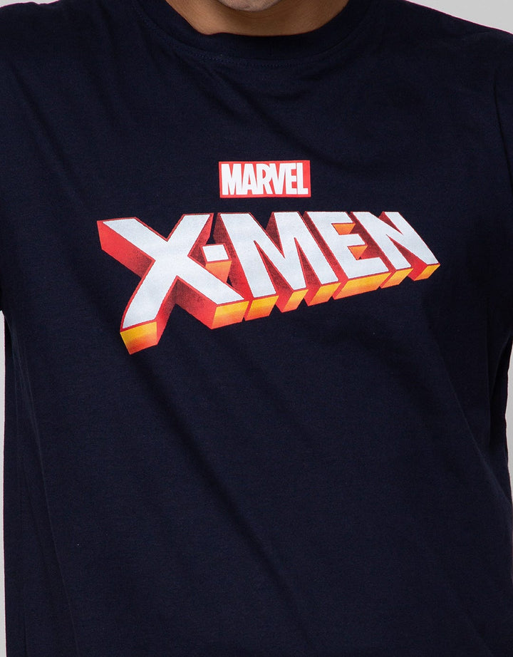 Marvel X-Men Print Wording On The Chest Print Short Sleeve T-Shirt