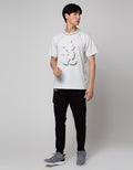 Disney Short Sleeve T-Shirt Print Mickey Outline Front