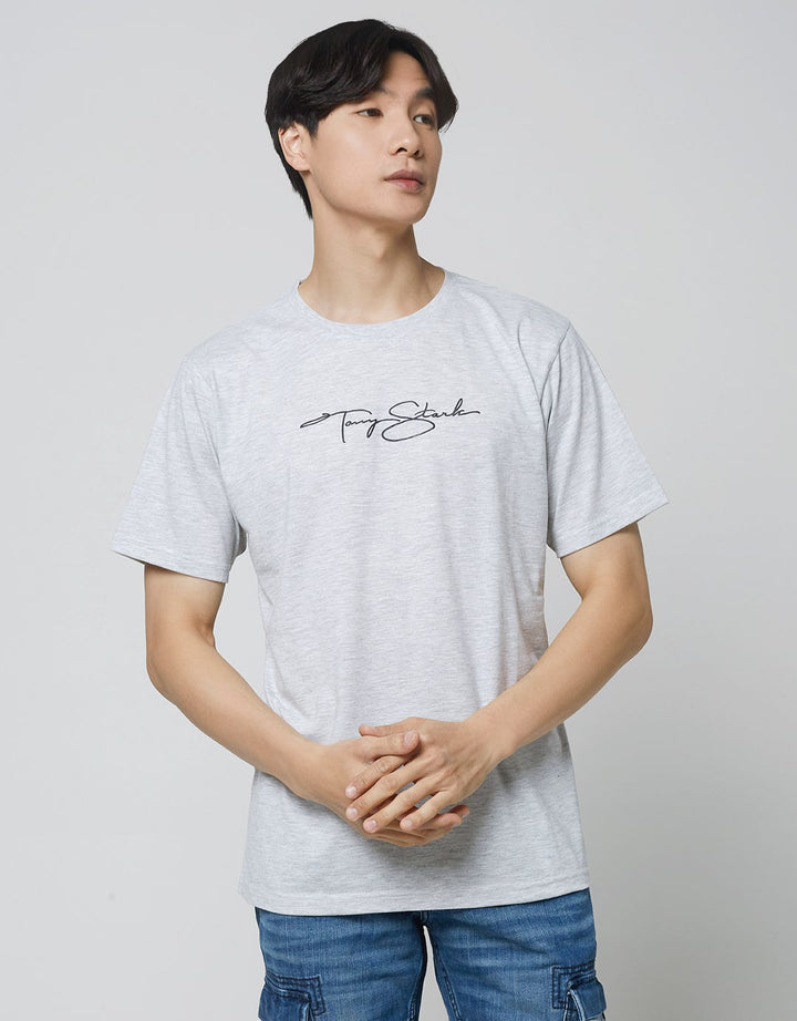 Marvel Iron Man Print Kaos Pria