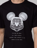 Disney Short Sleeve T-Shirt Print Mickey Face With Quotes