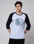T Zone 3/4 Raglan T-Shirt Print Theme Space Techno - Absolute