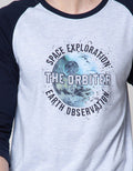 T Zone 3/4 Raglan T-Shirt Print Theme Space Techno - Absolute