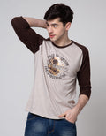 T Zone 3/4 Raglan T-Shirt Print Theme Space Techno - Absolute
