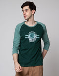 T Zone 3/4 Raglan T-Shirt Print Theme Space Techno - New World