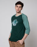T Zone 3/4 Raglan T-Shirt Print Theme Space Techno - New World