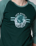 T Zone 3/4 Raglan T-Shirt Print Theme Space Techno - New World