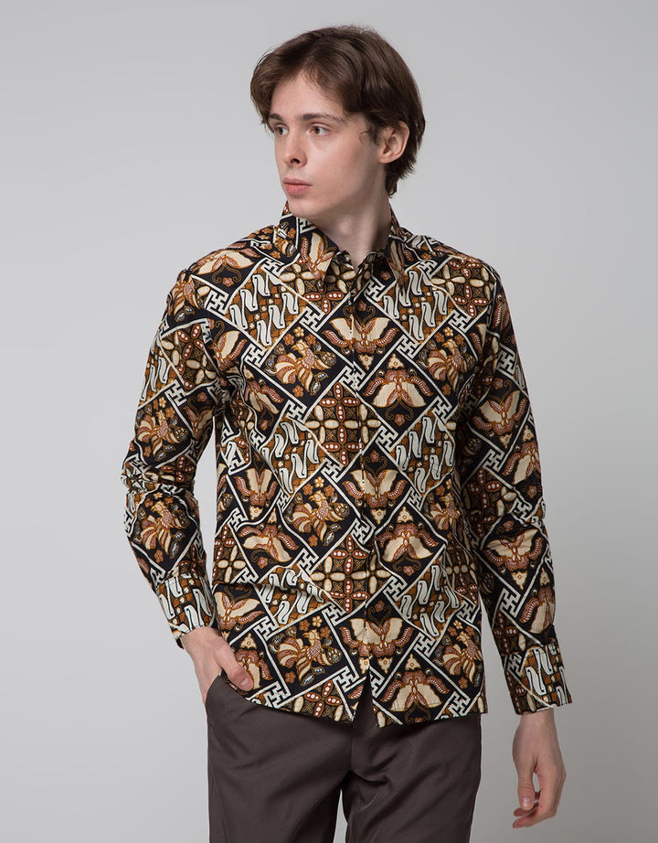 Arjuna Weda Kemeja Batik Banji Kupu Pria