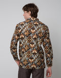 Arjuna Weda Men's Butterfly Banji Batik Shirt