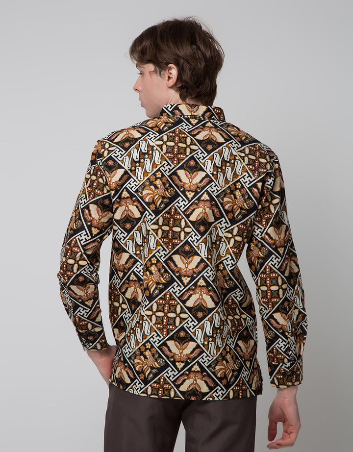 Arjuna Weda Kemeja Batik Banji Kupu Pria