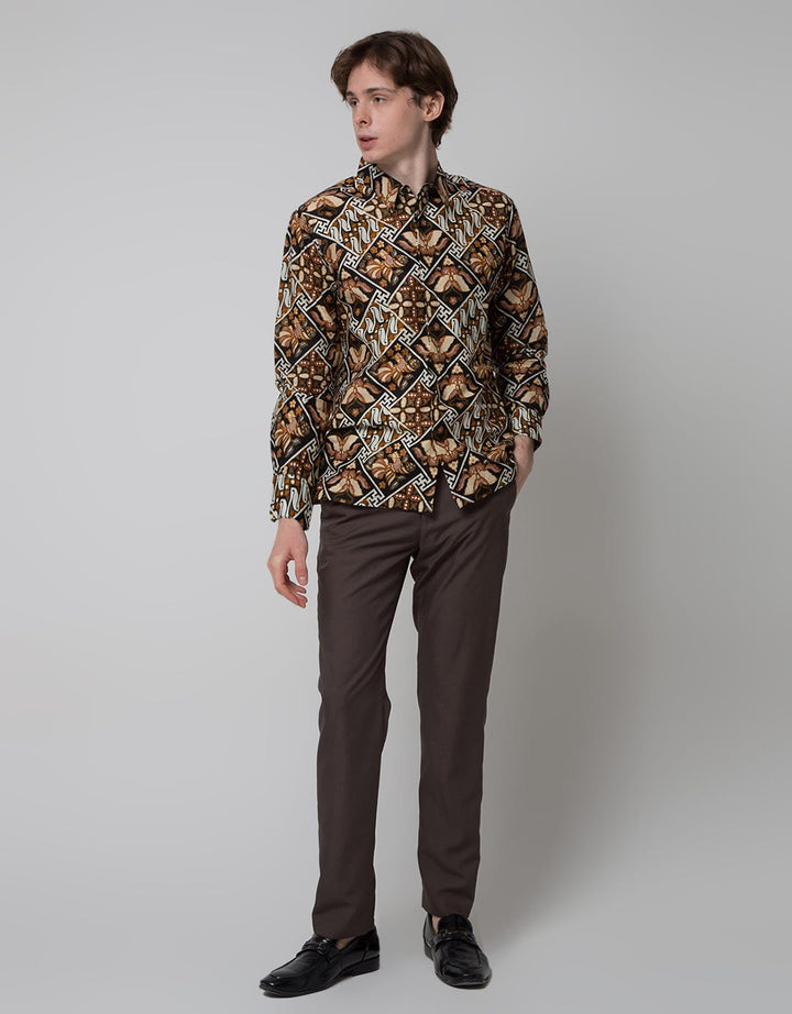 Arjuna Weda Kemeja Batik Banji Kupu Pria