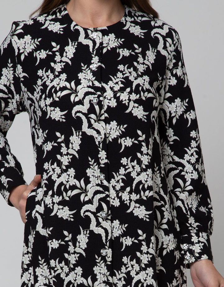 Arjuna Weda Floral Print Gamis Wanita