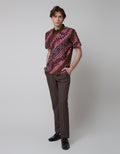Arjunaweda Hem Batik Lengan Pendek Parang Kawung