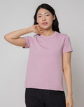 Suko Round Neck Kerah Bulat Lengan Pendek Kaos Wanita