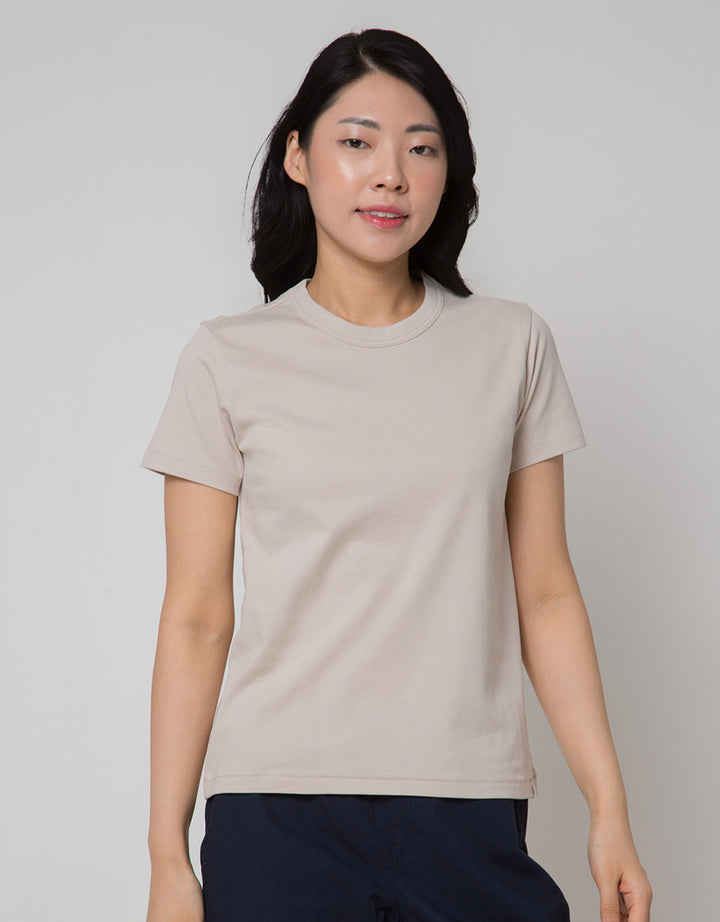 Suko Round Neck Kerah Bulat Lengan Pendek Kaos Wanita