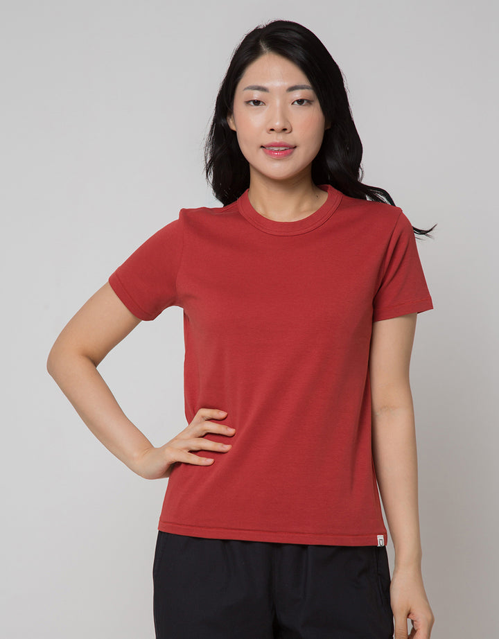 Suko Round Neck Kerah Bulat Lengan Pendek Kaos Wanita