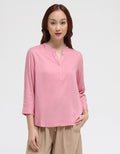 Suko Mandarin Collar Long Sleeve Shirt