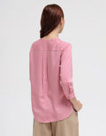 Suko Mandarin Collar Long Sleeve Shirt