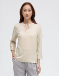 Suko Mandarin Collar Long Sleeve Shirt