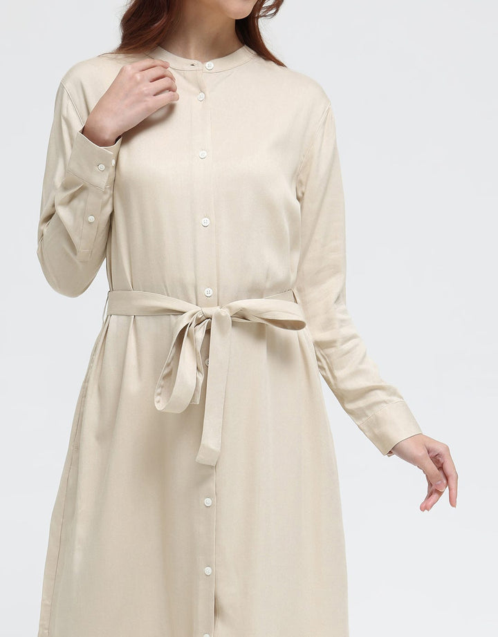 Suko Rayon Woven Dress Aurora Button Long Sleeve