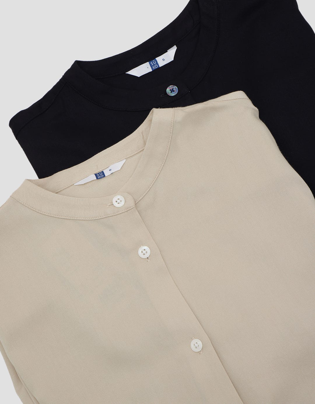 Suko Rayon Woven Dress Aurora Button Long Sleeve