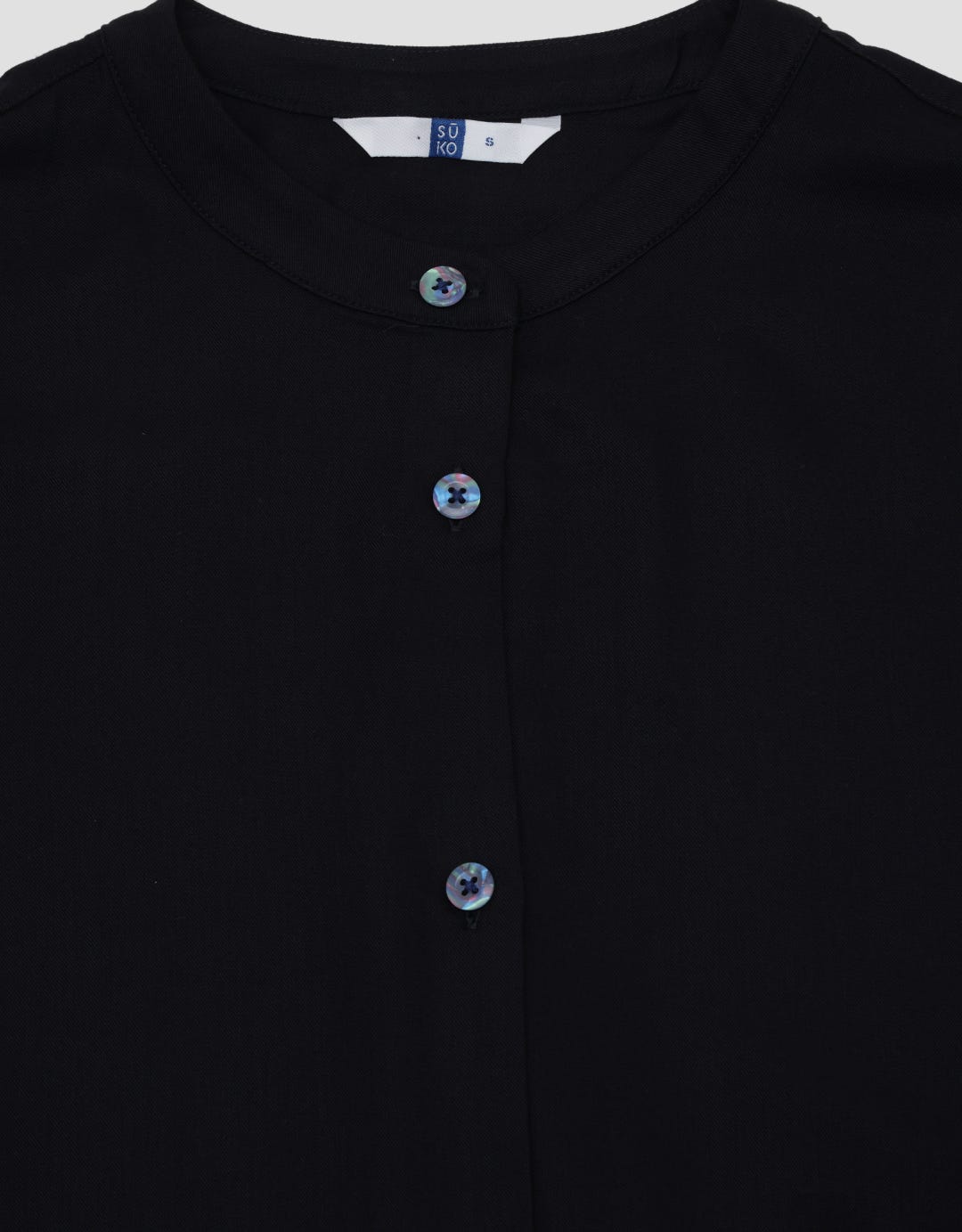 Suko Rayon Woven Dress Aurora Button Long Sleeve