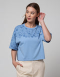 American Jeans Short Sleeve T-Shirt Tee Floral S Jersey