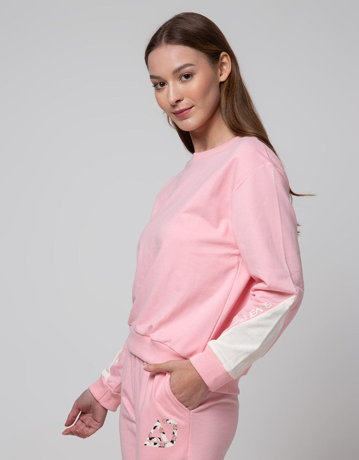 American Jeans Sweatshirt Sleeve Contrast